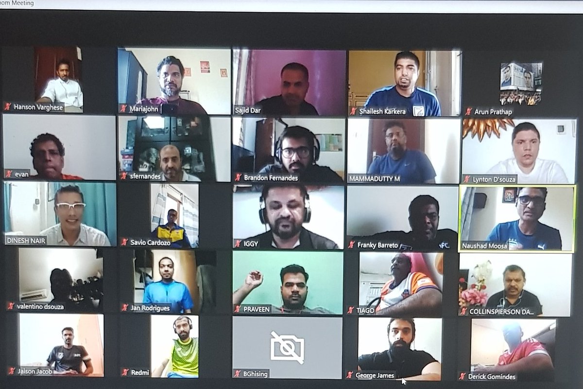 mariajohnM's tweet photo. Such a great webinar to refresh the coaching techniques and tactics. Thanks to all the trainers and  @DineshNair74 , franki. 👏👏 @theaifc https://t.co/V0RQWWNXbP