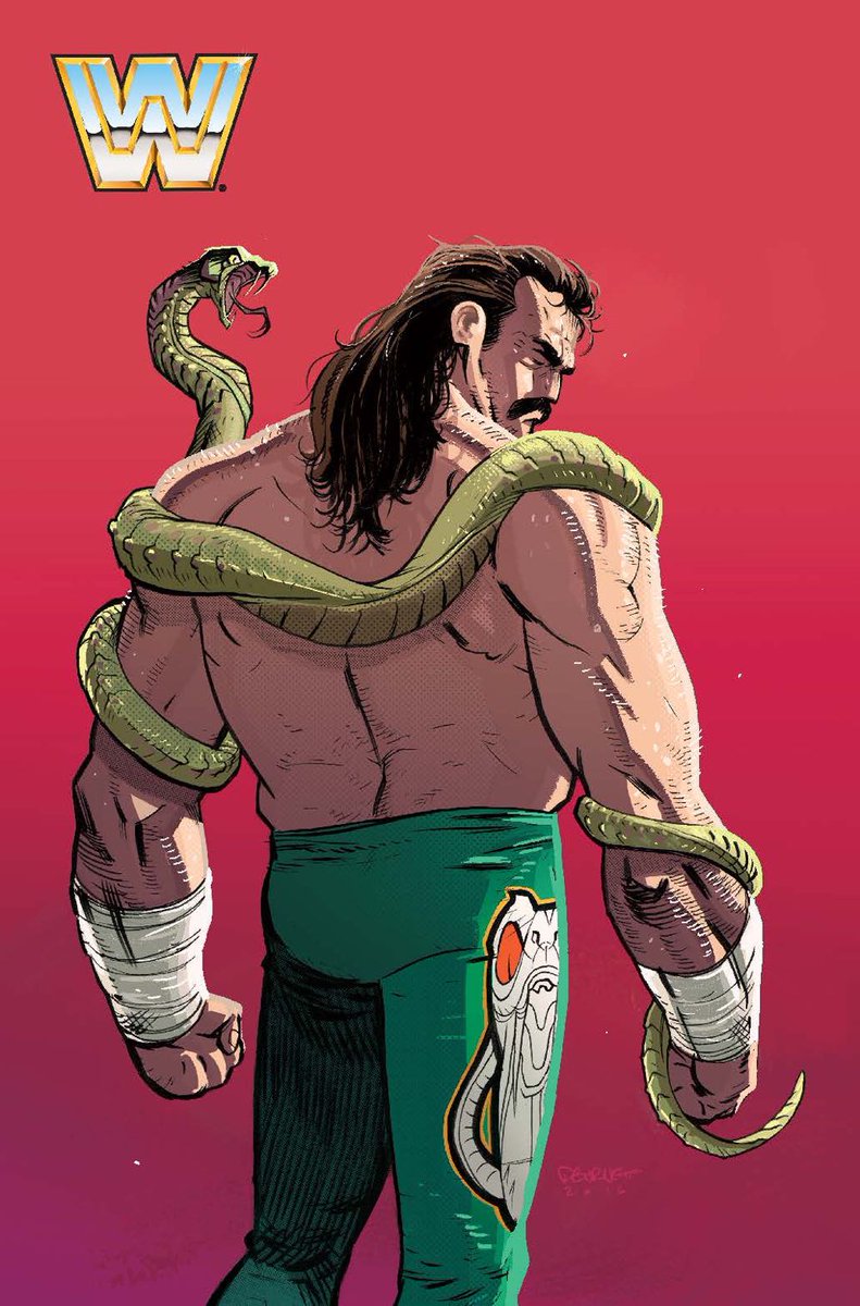 A bit late but today's piece is a variant for WWE #6 by #DylanBurnett featuring @JakeSnakeDDT. Happy Birthday to one of the greatest. See you on TV again soon.