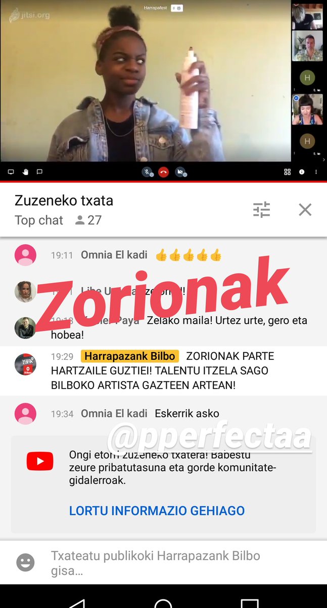 Zorionak Bilboko artista gazte guztiei! 
#HarrapaFest