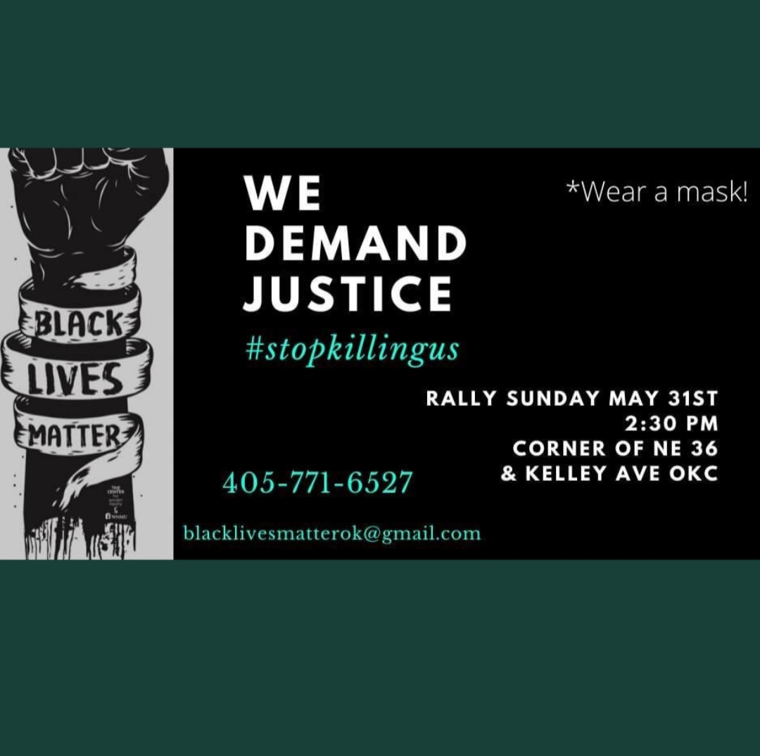 We've demand that our mayor, city council and lame advisory boards hold the OKCPD and OK County Sherriffs responsible, DEFUND their violent bully gang, remove corrupt judges and prosecutors and empty their downtown work house. Justice for BLACK AND BROWN BODIES.