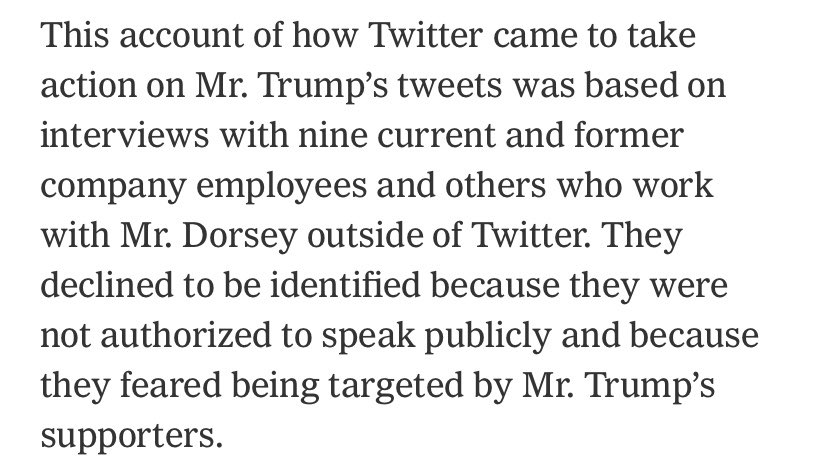 The platform Mr. Trump has used for the last decade to scream his grievances into the void finally decided to flag his tweets which incite/glorify violence or make blatantly false claims. And in response, he decides to pitch a childlike hissy fit attempting to stop them.