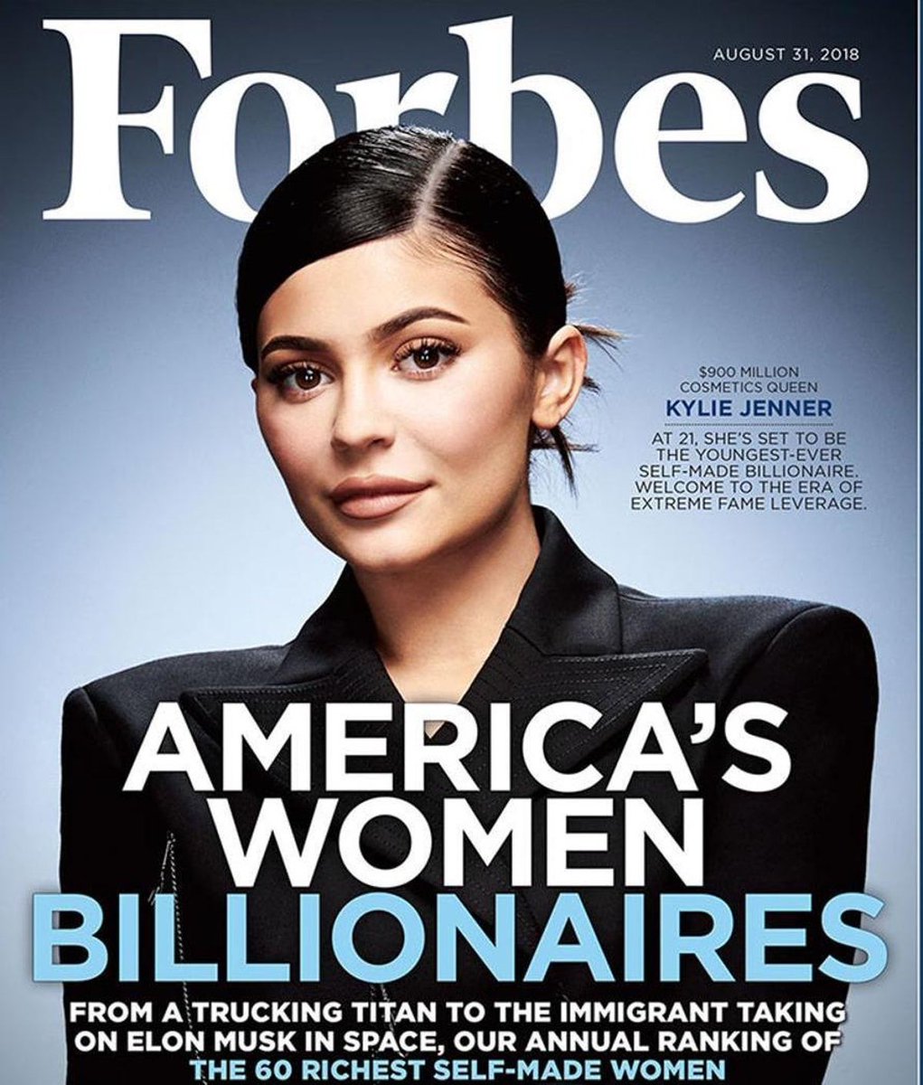 FlextvE's tweet image. On Friday 29th May 2020, an article by Forbes accused Self made billionaire Kylie Jenner for apparently lying about her wealth
According to the Magazine, Kylie is not a self made billionaire as they earlier reported

After conducting series  #Forbes #Forbe flexttv.com/forbes-drags-k…