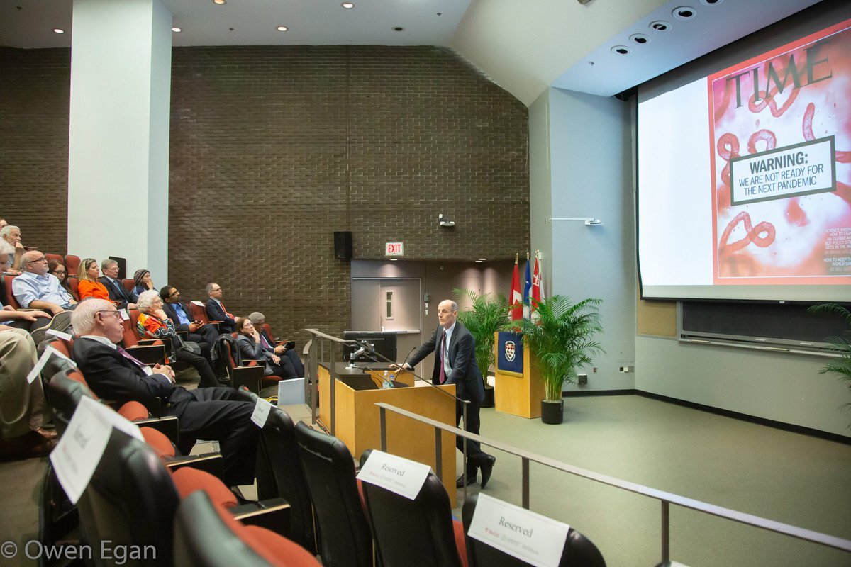 owenegan's tweet photo. One year ago today I took this mediocre photo of a lecture by McGill's Dr. Tim Evans, now a leader in Canada's Covid-19 response. 

Check out the slide on the screen behind him. 

More photos at:
https://t.co/JNZCaUNuUC

#mcgilluniversity #mcgill #mcgillalumni #mcgillmed https://t.co/8xCutGlYyg