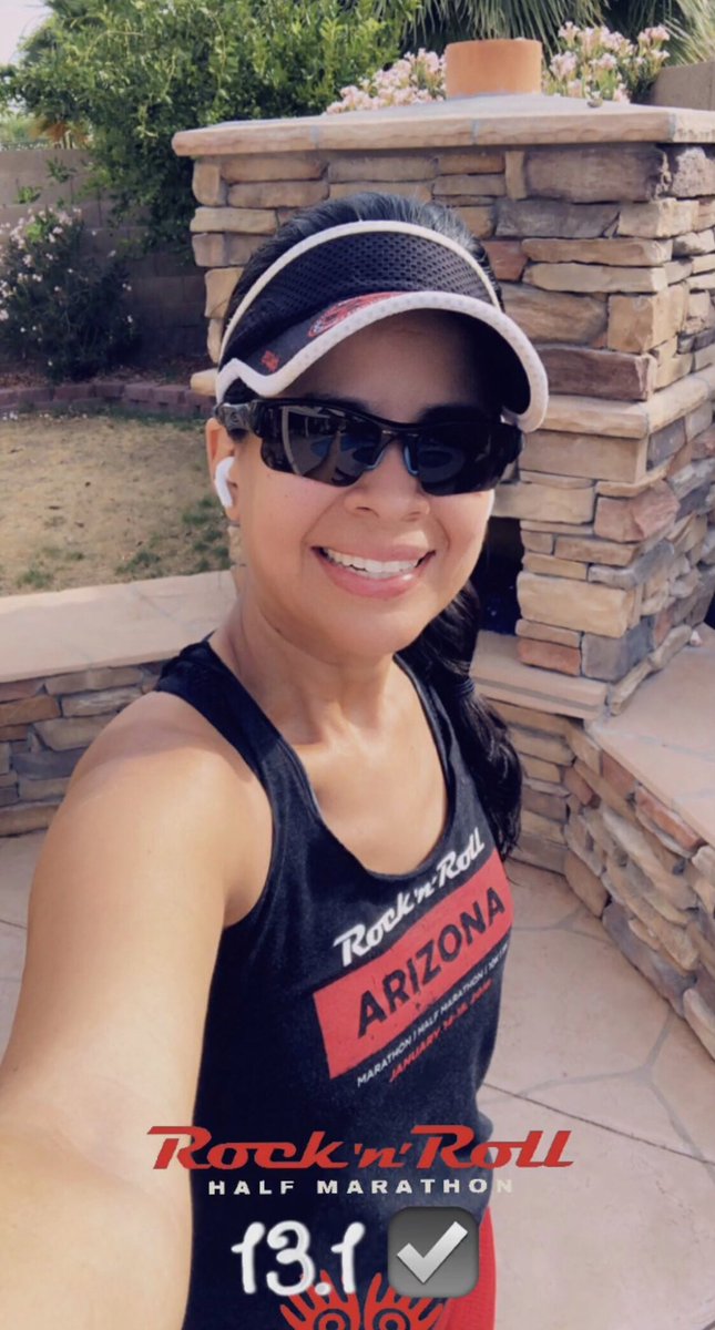 Marce_AZ's tweet photo. Half-marathon starting at 5am to beat the AZ heat! 🔥🌞🌵#RnRVR6 13.1 ✅ #HalfMarathon #RunderfulRunners #NAFlagvisor #RnR #VR6 #VirtualRace #ThirteenPointOne #RunAZ #LifeInAZ #Blessed https://t.co/aChJgVX8Tu