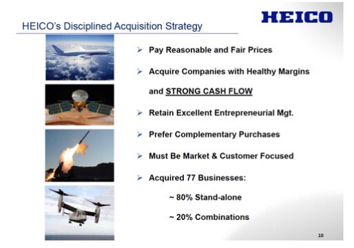 15/ And they’re one of the best capital allocators in the world. The Mendelsons are the Buffett of Aerospace and HEICO is their Berkshire Hathaway.