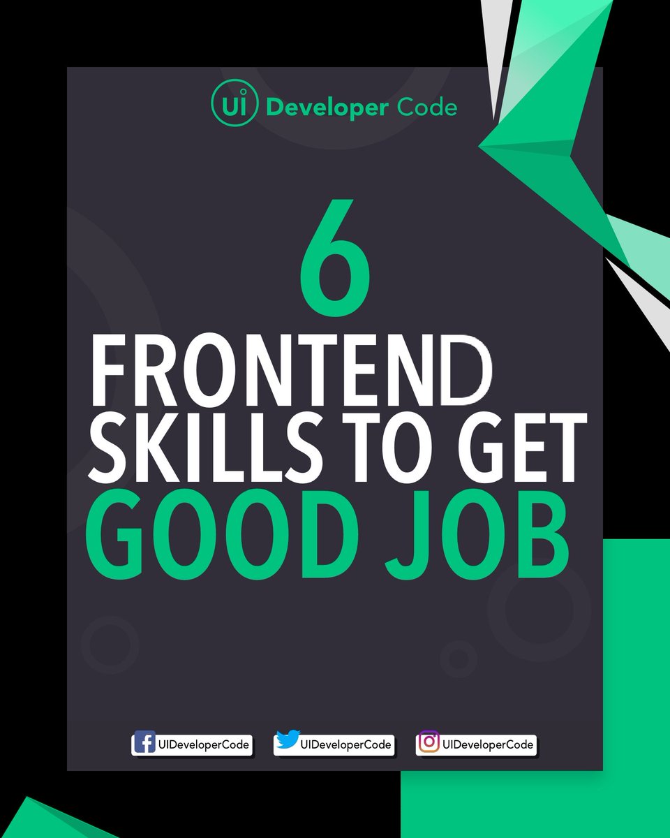 UIDeveloperCode's tweet image. 6 Frontend skills to get good job. Do you have?
.
.
@uidevelopercode #UIDeveloperCode #html #HTML5 #Css #CSS3 #sass #saas #photoshop #photoshopcc #adobeXD #app #appdesign #JavaScript #reactjs #Freelancer #uiux #uidesign #webdesign #webdesigner #webappdesign #webapplication