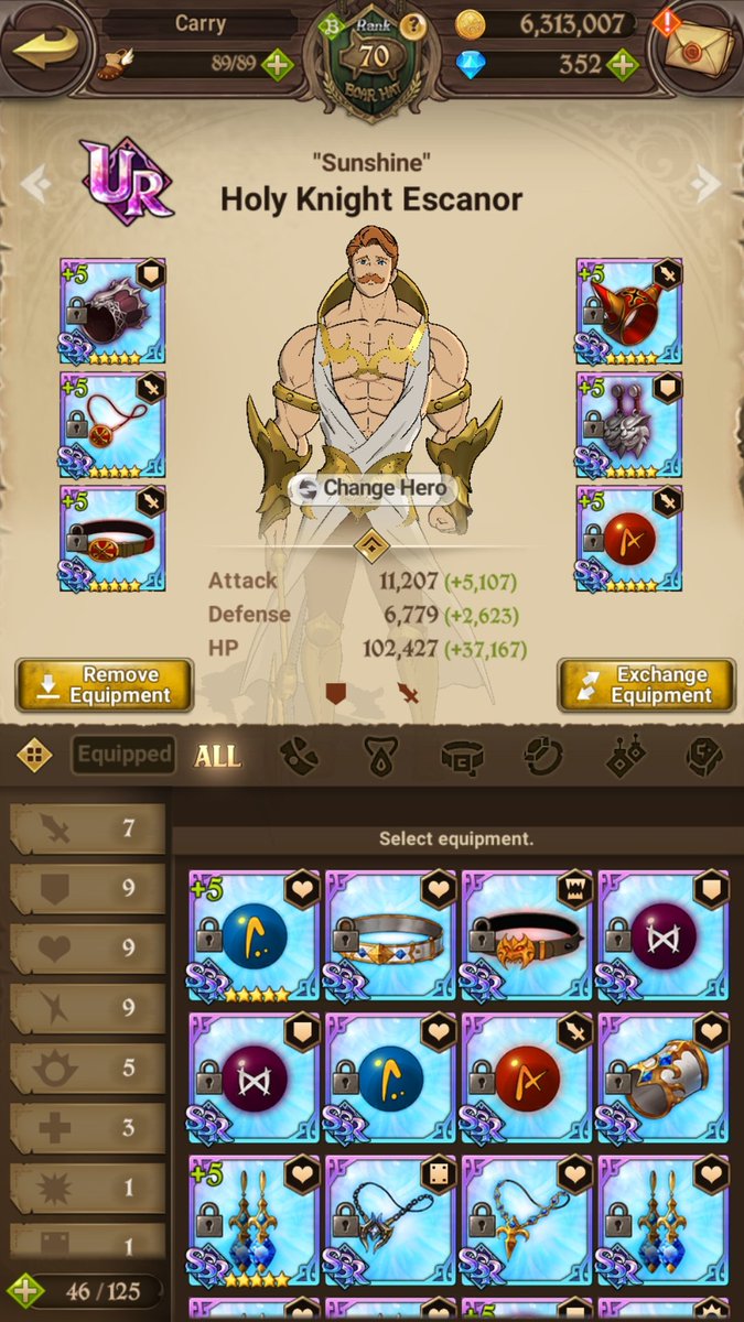 CarryEnfurecido's tweet photo. Acabo de conseguir mi primera unidad (con equipo de ATK - DEF, que con PS da mucho CC) con 40k de CC.
Le quedan aún rerolls a los sub-stats y esos martillos que nunca llegan, en especial a la parte de Defensa. https://t.co/0kW8qUaGDM