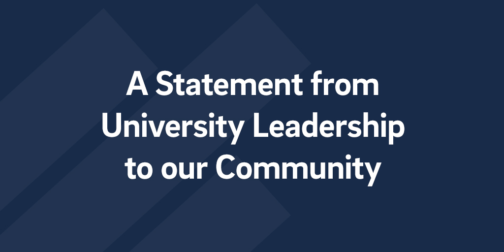 Please view the statement from @UCSanDiego leadership on George Floyd, Breonna Taylor & Ahmaud Arbery. 'We cannot let these acts be normalized or allow ourselves to become numb to them.' Read the full statement here: bit.ly/3eu46Lq