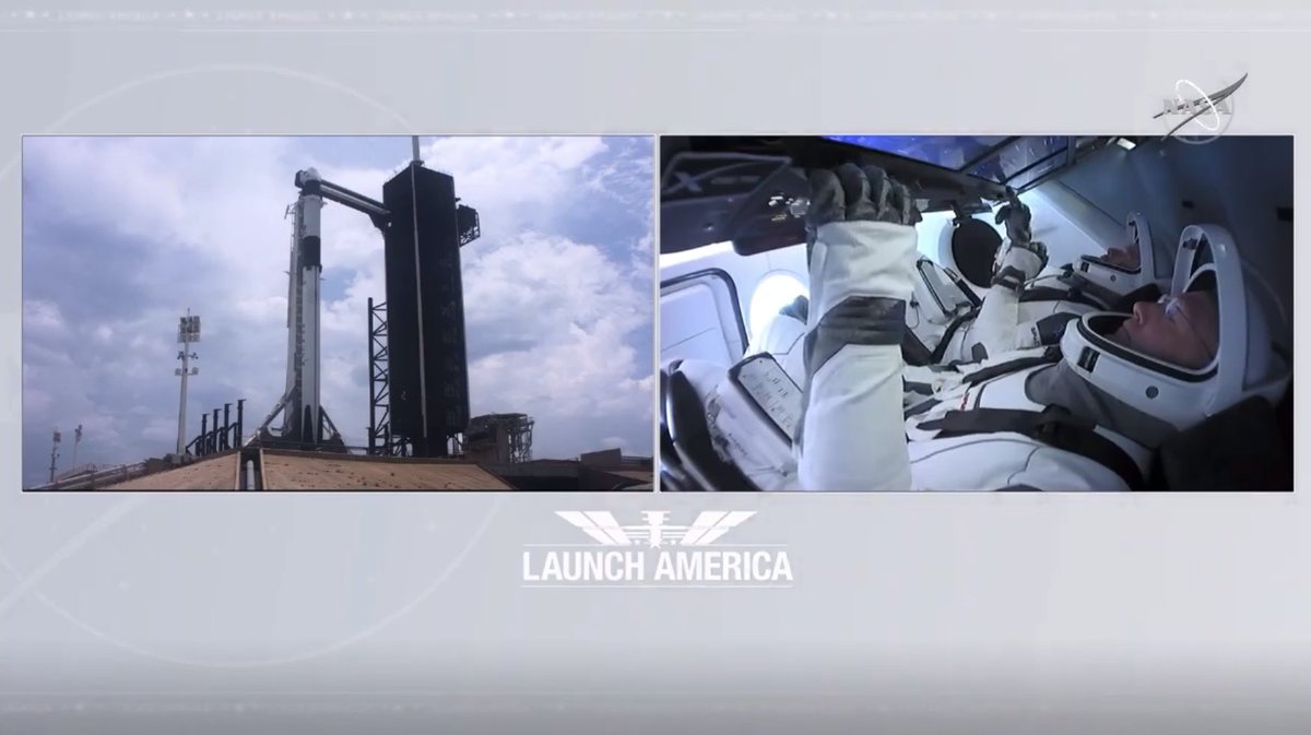 BerkeleyLab's tweet photo. 👨🏽‍🚀 🚀 🛰️ Don't miss @NASA’s @SpaceX Crew Dragon mission launch to the @Space_Station happening today at 3:22p ET/12:22p PT via https://t.co/9ZZBpF4acC. This marks the first time American astronauts have launched from US soil since 2011! 🇺🇸

#LBNLwfh #STEMed #LaunchAmerica https://t.co/0bcAWDYTx7