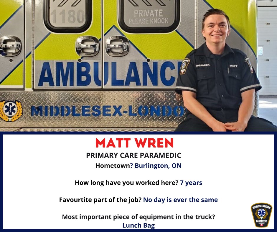 MLPS911's tweet photo. Meet Matt!
#MeetOurMedics #virtualMLPS #PSWEEK2020 https://t.co/X1bbRo2zFU