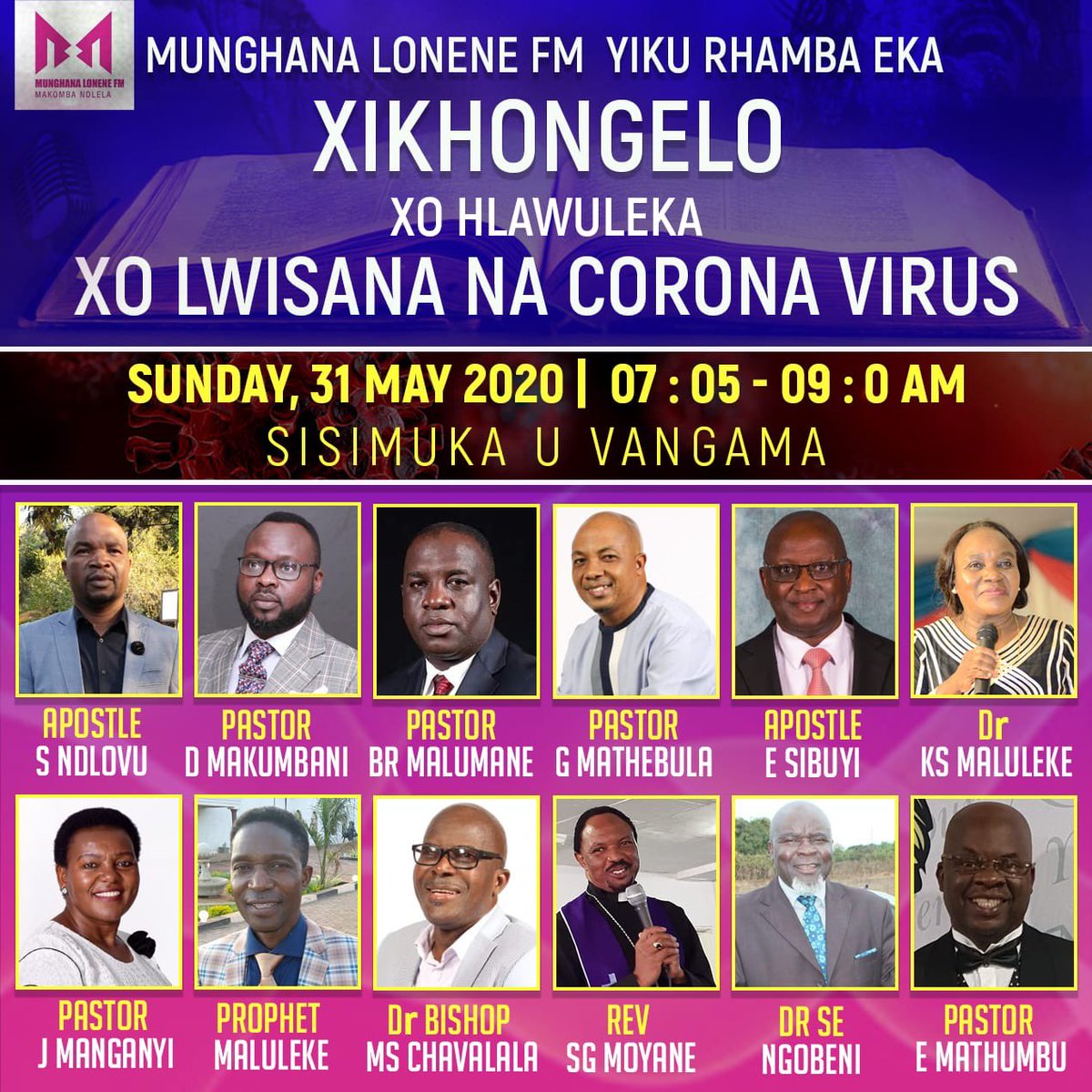 ConnyMikateko's tweet photo. Not 2 be missed tomorrow morning ⁦@Munghana⁩ https://t.co/RVqPcsXMZ6