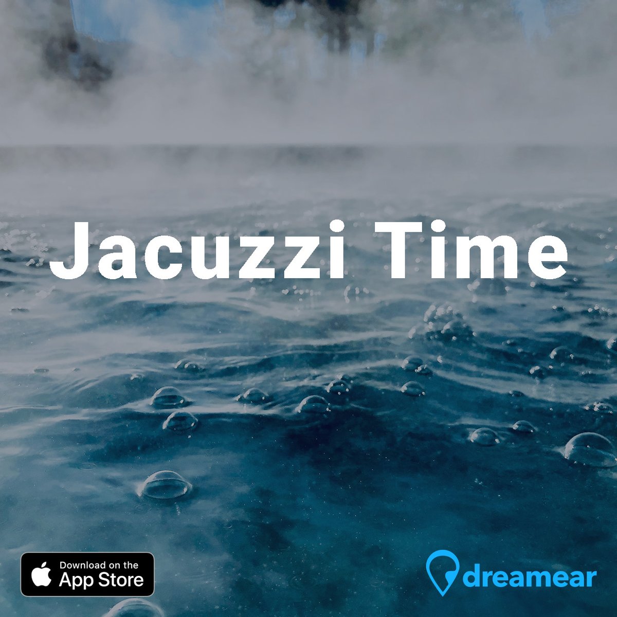 "Jacuzzi Time" is the newest soundsape in the Dreamear app. Listen now.
travelear.page.link/Dreamear
#relax #calm #soundscape #iosapp #jacuzzi #spa #sleep #listen
