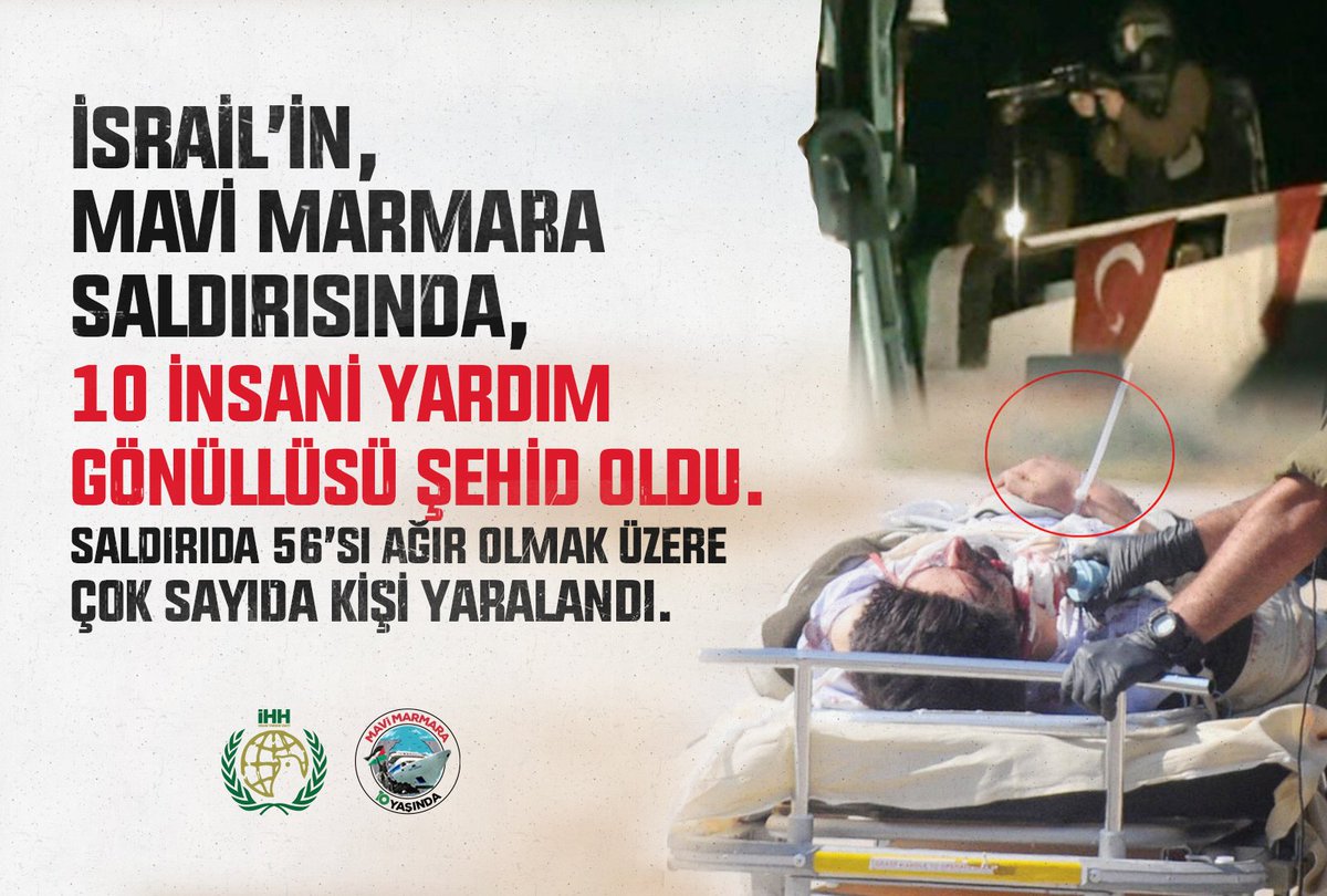 •Bu yolda nice yiğitler şehid oldu. Özgür Kudüs için yürüyüşümüzü sürdüreceğiz. Tüm gücümüzle Kudüs’ün ‘bizim’ olduğunu haykıracağız. #MaviMarmara10Yaşında