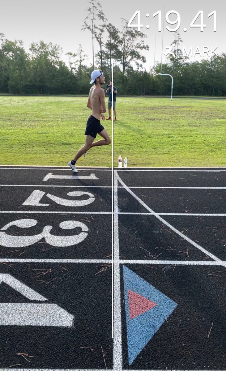 AmySequeira4's tweet photo. New mile PR 4:19! Dropped 7 seconds this AM! Way to go ⁦@dylseq⁩ ⁦@XC_Magnolia⁩ ⁦@StraitSpeed⁩ ⁦⁦@MagnoliaHighTX⁩ https://t.co/5SK2TxIZgl