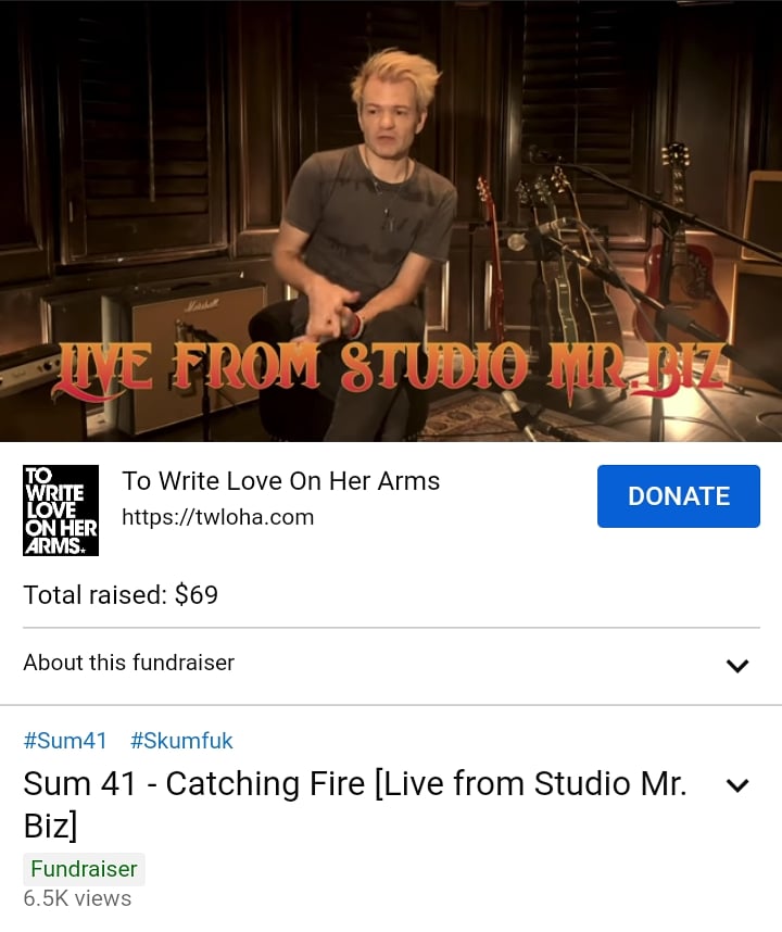 The first in the Live from Studio Mr. Biz series is a performance of "Catching Fire" which is honouring this month for Mental Health Month. Follow the link to watch (and donate to the fundraiser if you can).
 m.youtube.com/watch?v=tQDLTe… 

Stay tuned for a new performance tomorrow.