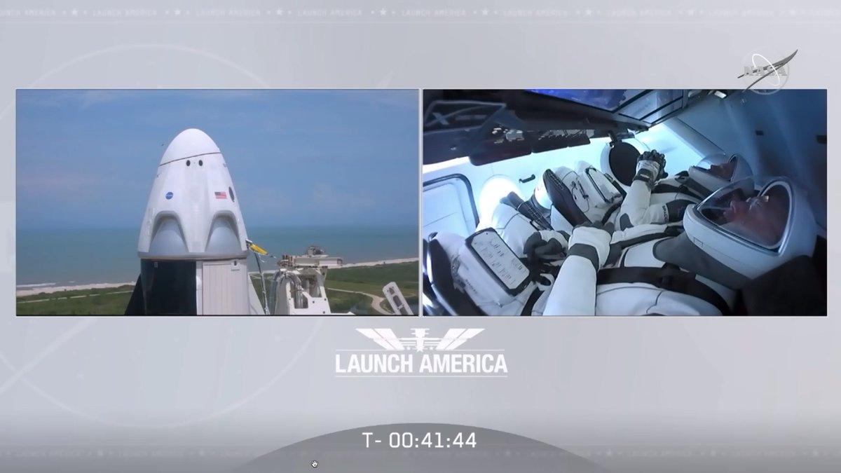 MichaelCarico's tweet photo. Watching #LaunchAmerica https://t.co/2DY5qPYx07