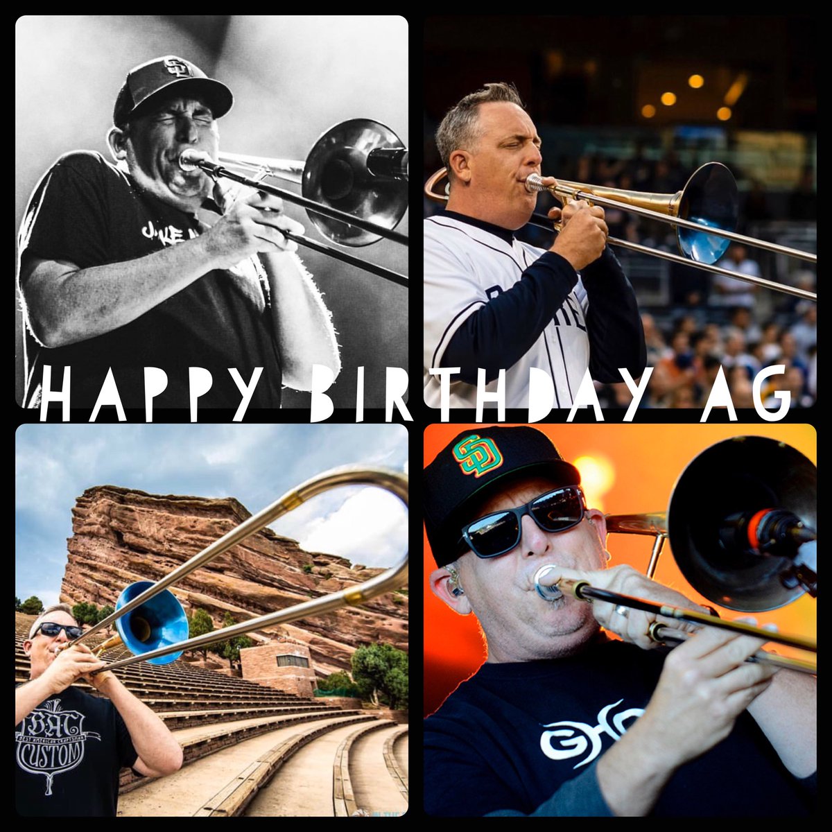 SilverbackMusic's tweet photo. Wishing @slightlystoopid trombonist AG a very happy birthday!! 🎶🎺🎂🎈 

#happybirthday #andygeib #slightlystoopid #trombonist #stoopidhorns #imwithstoopid https://t.co/5D1w19Nnkw