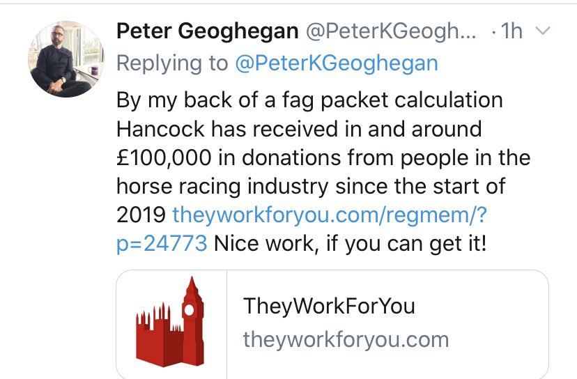 I would really really like to think these 2 facts are not connected