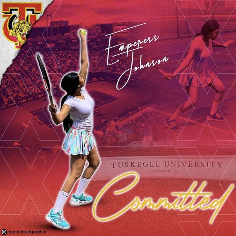 TennisTuskegee's tweet photo. ITS OFFICIAL SKEGEE 🔥🎾Join us in welcoming our newest incoming freshman Emperess Johnson to the family !! 🗣🗣🗣 #Skegeetennis #HBCUTennis #TUYOUKNOW https://t.co/49n2oj3xDZ
