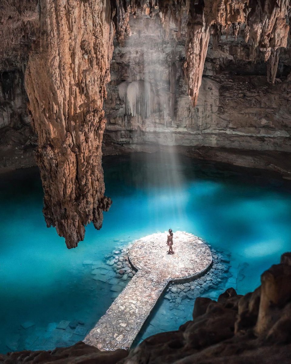 YucatanTurismo's tweet photo. Un cenote es una conexión con el pasado y mientras los años pasan, el misticismo se vuelve más fuerte al sumergirnos en sus aguas cristalinas.⁣
#YucatánEsColor #QuédateEnCasa⁣
⁣
���: jordisark ⁣ https://t.co/920xftxi9K