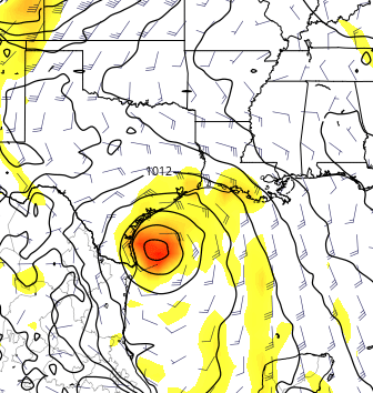 hurrtrackerapp's tweet photo. 12Z EURO tracks the storm into the lower TX coast next weekend (SUN 6/7). #onemodelrun #notaforecast https://t.co/CI4ctYdOmx