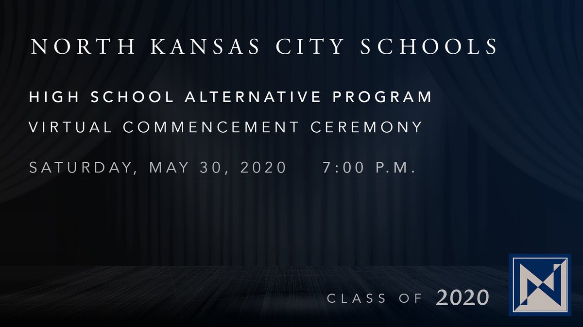NKCSchools's tweet image. Tonight, 127 students will graduate from the High School Alternative Program! You can watch the virtual ceremony at 7:00 p.m. at bit.ly/HSAPGraduation…. Graduates &amp;amp; their families are invited to share their cap toss celebrations with #HSAPGrad2020. Congrats, Class of 2020!