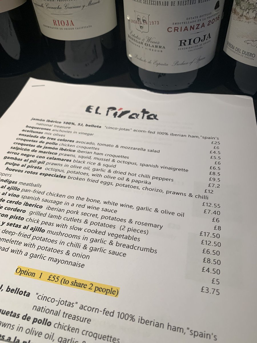 fredsirieix1's tweet image. Just ordered all my favourites 😋 @ElPirataMayfair