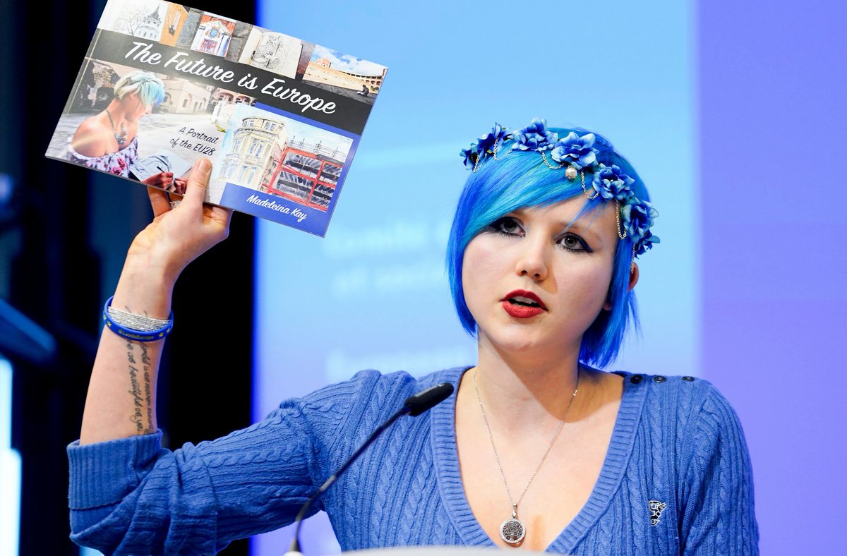 'EU Supergirl' @MadeleinaKay has told Connexion how it feels to be the UK's last winner of the European Parliament's Charlemagne Youth Prize and why her pro-EU campaigning has not been in vain. #EU #Brexit