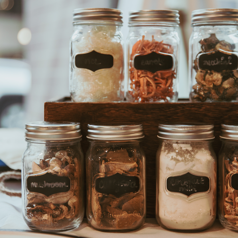 Just your usual dehydrated essentials!

Here are the ingredients in our best seller, the Thai Green Curry with Rice.

Top Row (L-R): Rice, Carrots, Zucchini
Bottom Row (L-R): Mushroom, Dried Spices (Shallot, Green Chilli, Lemongrass, Galangal), Coconut Milk Powder, Carrots