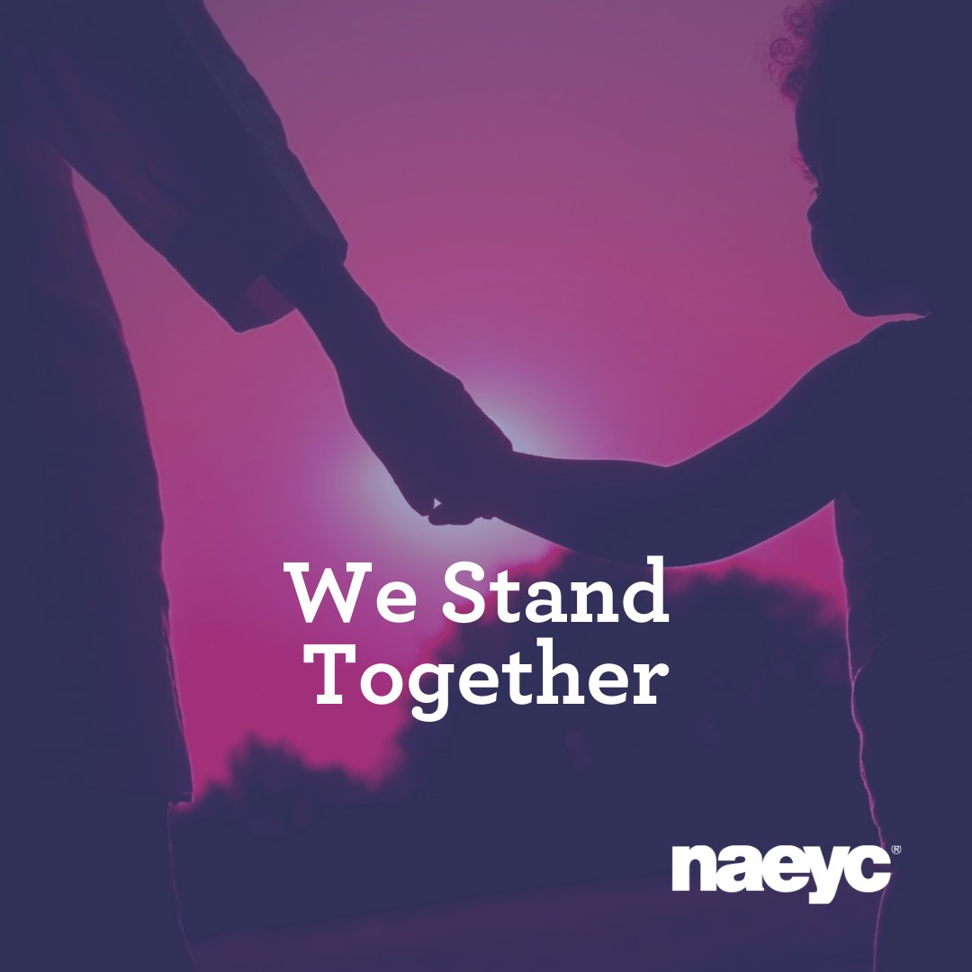 NAEYC's tweet photo. "Today, like too many other days, the trauma black, brown &amp; multiracial families and children are experiencing is a national crisis that requires action. As an organization, NAEYC sees your pain, and stands with you in grief." https://t.co/bmx3bsu9B8 @stillwater1953 @RhianNAEYC https://t.co/ADzrvf7zY1