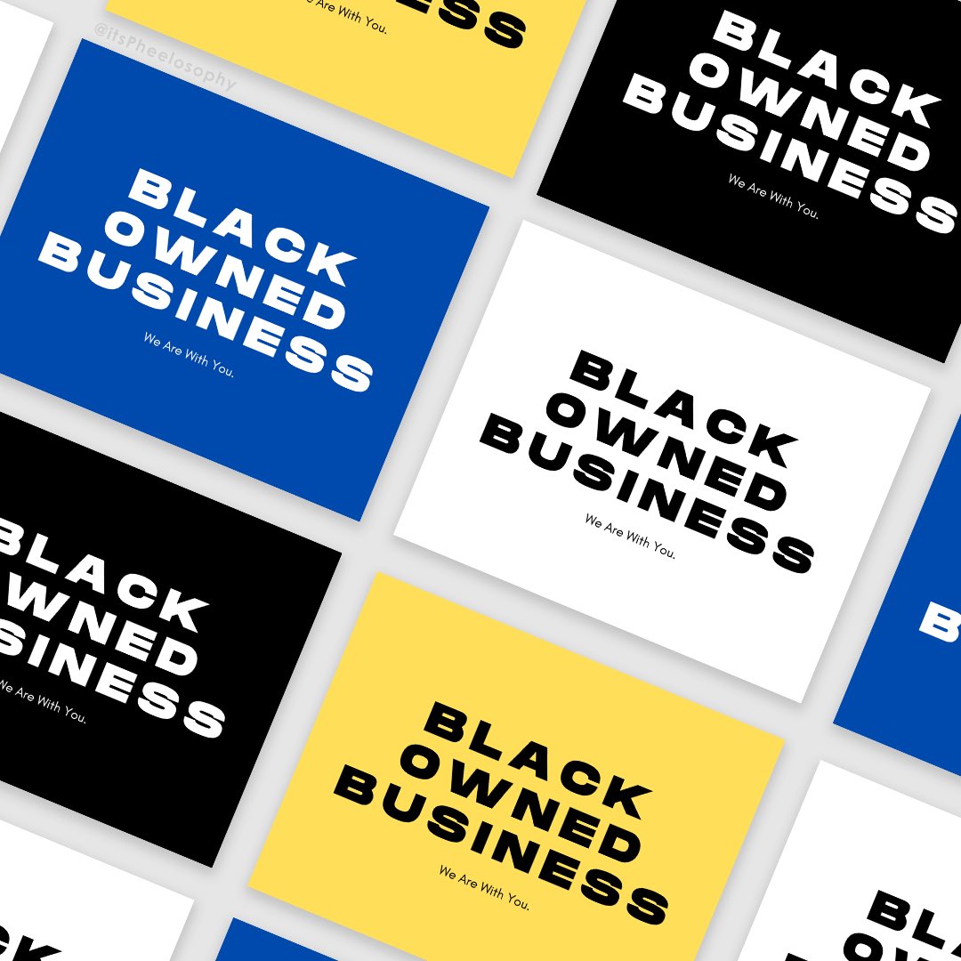 ItsPheelosophy's tweet image. ⚡️BLACK BUSINESS OWNERS &amp;amp; Allies! Here are signs for your storefront windows!!!

Please SHARE &amp;amp; DOWNLOAD👇
Check the thread.