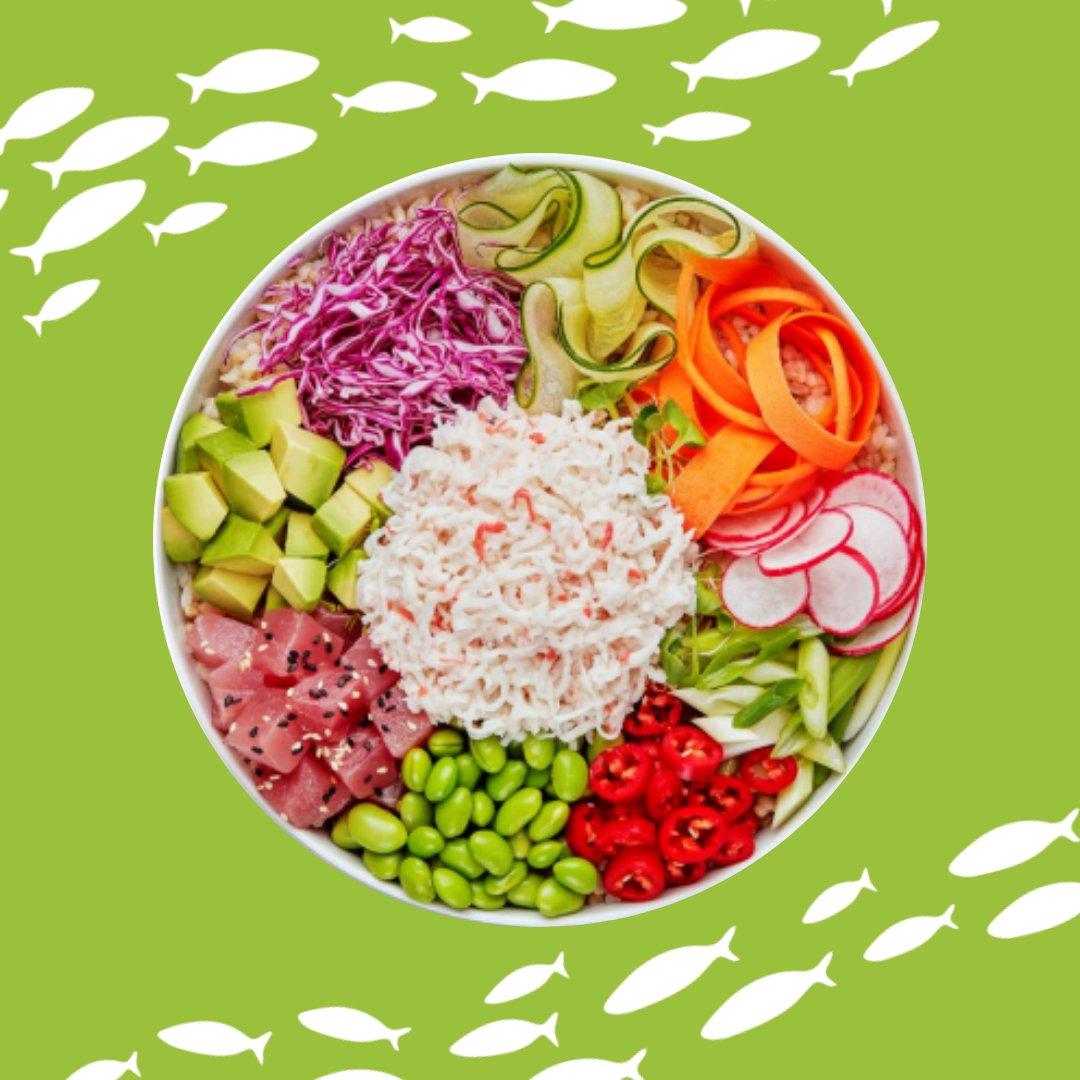 wildAKpollock's tweet image. It's #SurimiSaturday! This Surimi Poke Bowl Recipe, courtesy of #Aquamar, is a fresh and exciting way to enjoy our #PerfectProtein!  🐟

📍 Try it today: ow.ly/8txL50zUfdf

📸: Aquamar