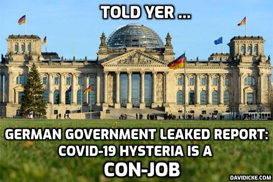 German Official Leaks Report Denouncing Corona as ‘A Global False Alarm’ - as I've said from day one: You've been had people (which is why they are desperately trying to silence me) ow.ly/5ot330qL3tL