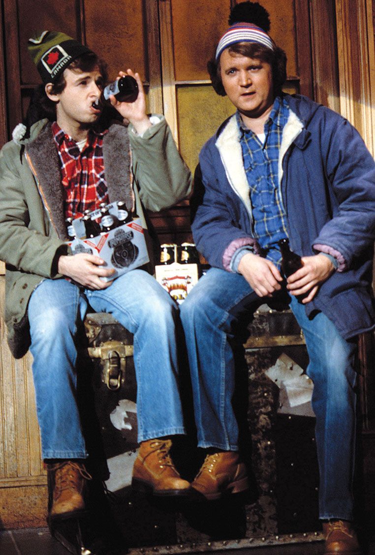 Watching the #spacexlaunch. 
They keep talking about Bob &amp; Doug. 
I can only picture are these two guys.