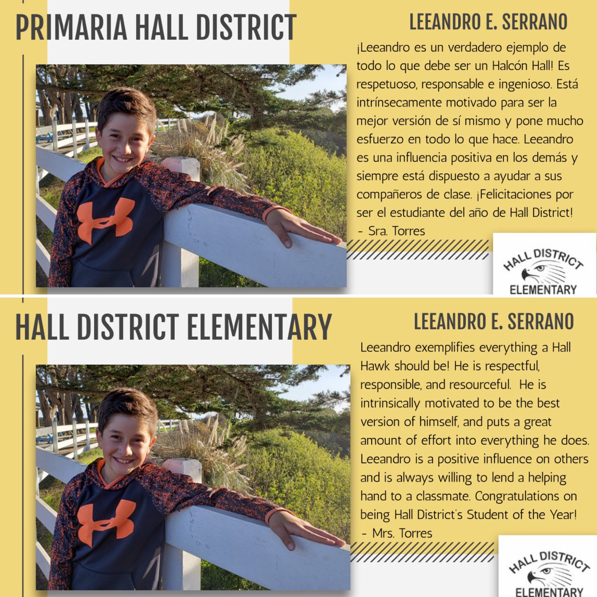 Congratulations to our #hawksome  student of the year! <a href="/PajaroValleyUSD/">Pajaro Valley Unified School District</a>