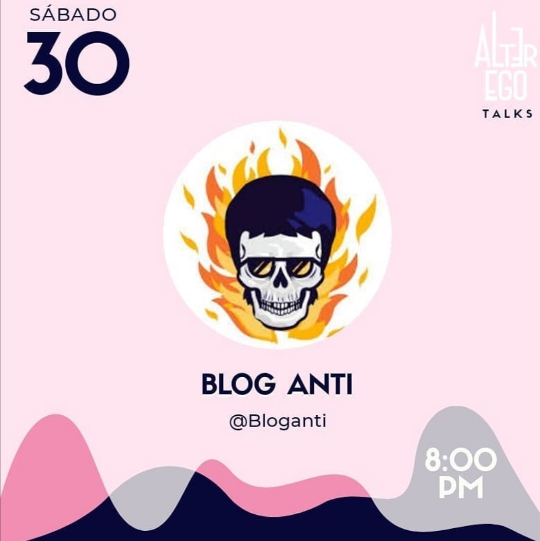 BlogAnti's tweet image. La gente de @alteregobog ha estado haciendo toda esta semana distintas charlasncon medios, productores, aristas, etc en el medio d ela música y hoy el turno para esas charlas es para el blog.

Así que estén pendientes del live que se hará a las 8 pm en el instagram de ellos ✌️