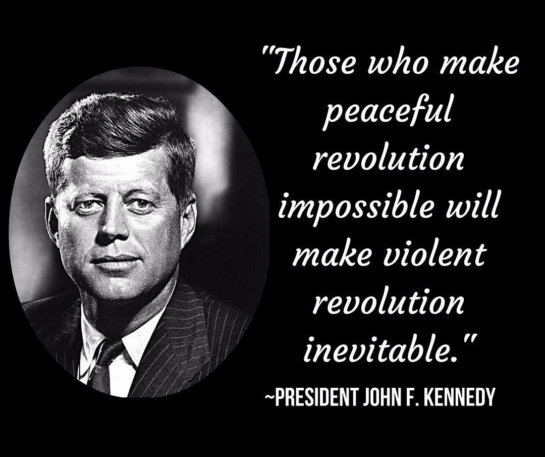 jayoung3292's tweet photo. Yesterday would have been #JohnFitzgeraldKennedy's 103rd, Birthday. We remember these timeless words he spoke to an equally divided nation which are just as true now as they ever were. #JFKBirthday #JusticeForGeorgeFlyod #BlackLivesMatter #LoveTrumpsHate #FBR #FBRParty #Resist https://t.co/kqcTiVjkjD