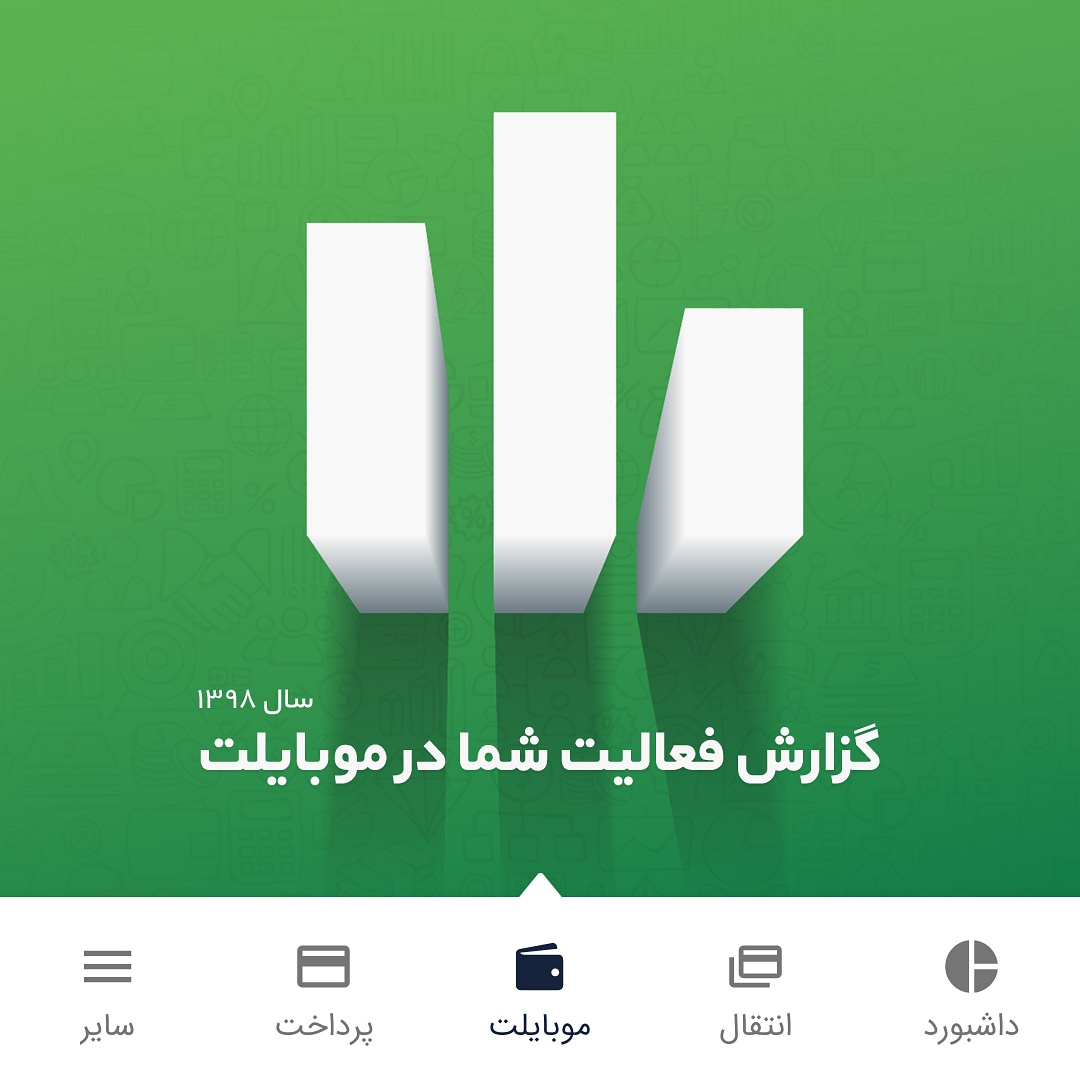 mobillet_ir's tweet image. گزارش فعالیت شما در #موبایلت

این اطلاعات شامل تعداد دفعات
#پرداخت_قبض
#خرید_شارژ
#بسته_اینترنت
#انتقال_وجه
و ارزش ریالی آنها در سال ۹۸ می‌باشد.
شما می‌توانید گزارش فوق را از تب موبایلت &amp;gt; گزارش فعالیت، دانلود و مشاهده بفرمایید.