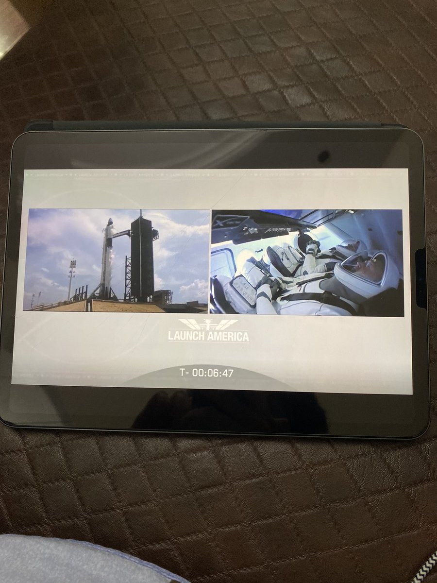 Essashmi's tweet photo. Very much excited for @SpaceX’s first human launch https://t.co/GwVp6BKlL1
