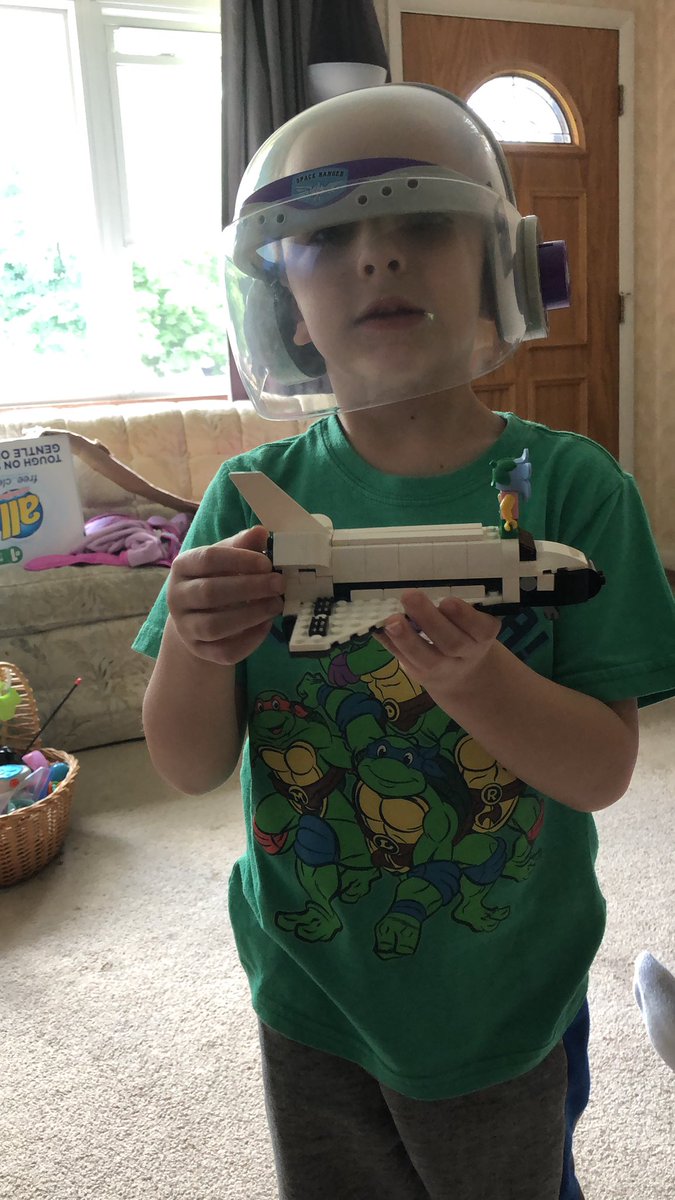 hym81509's tweet photo. This boy has been super excited since Wednesday to watch the launch. He has been obsessed with rockets and spaceships for months buying any legos he can. #LaunchAmerica #NASA  #SpaceX @NASA https://t.co/1UPFrcwhAl