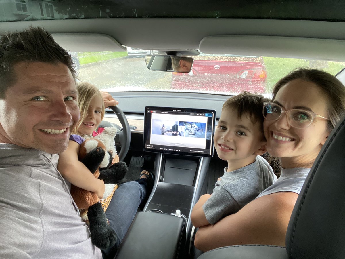 MitchSmithVanc's tweet photo. Only fitting to watch this historic ⁦@SpaceX⁩ launch in our little #rocket - ⁦@Tesla⁩ #Model3. Good luck #LaunchAmerica. ⁦@NASA⁩ ⁦@elonmusk⁩ https://t.co/WerlOygk2y