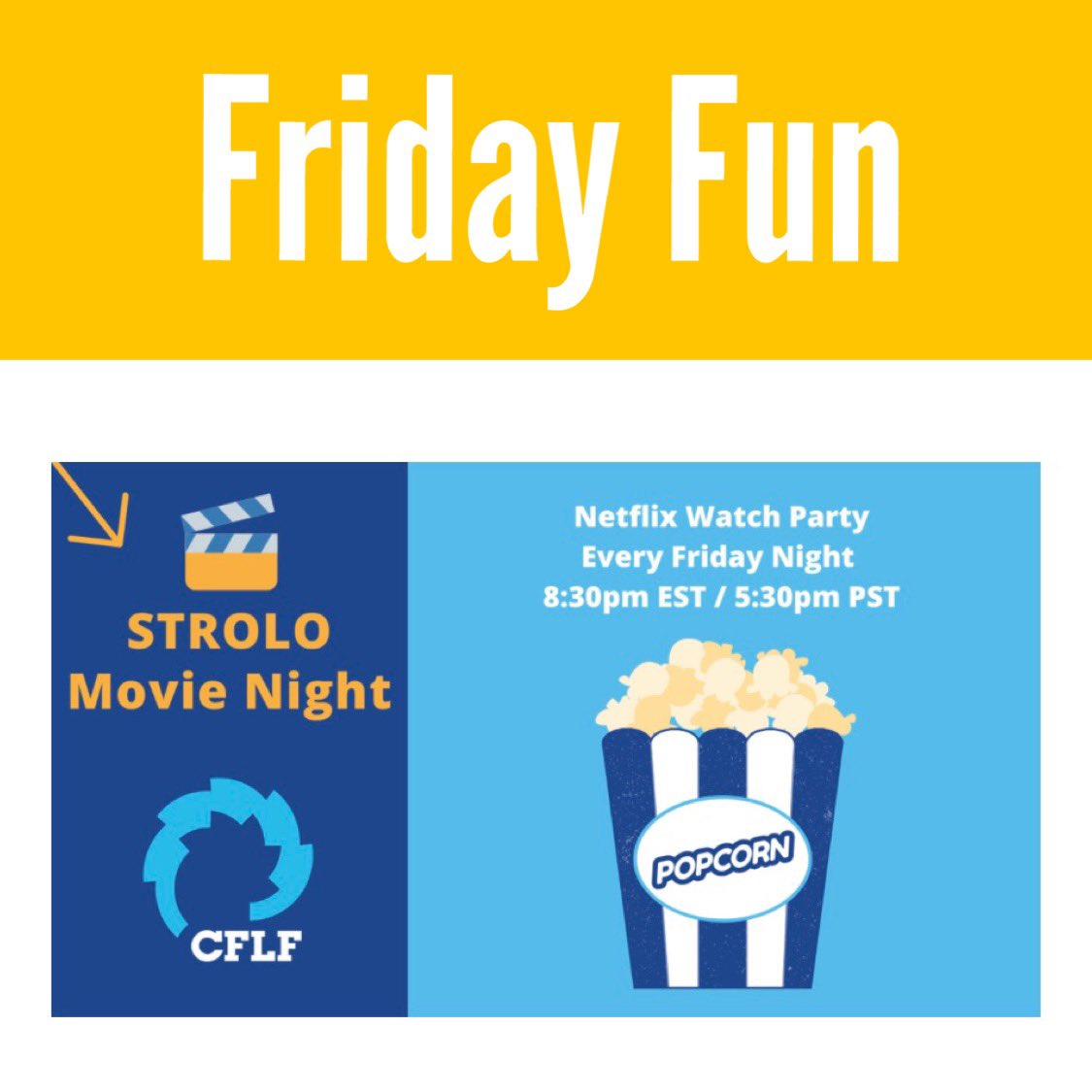 This month has flown by which means #CFawareness month is almost at a close. Shoutout to <a href="/CFLifestyle/">CFLF</a> for providing recreational grants to those in need and, during this time, providing some fun activities like movie nights for the community! Your work doesn’t go unnoticed 💙💛