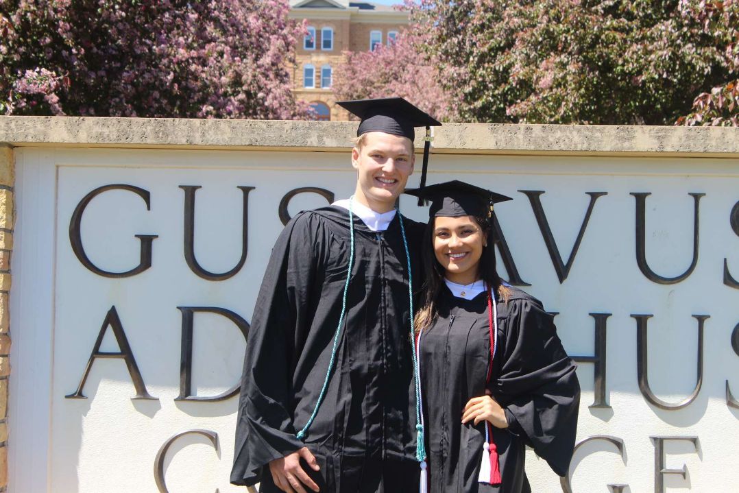 MLHylen's tweet photo. Ben &amp; Sofia virtually Graduated today from Gustavus Adolphus College.  Angie &amp; I are proud parents! https://t.co/VobWxSlgZI