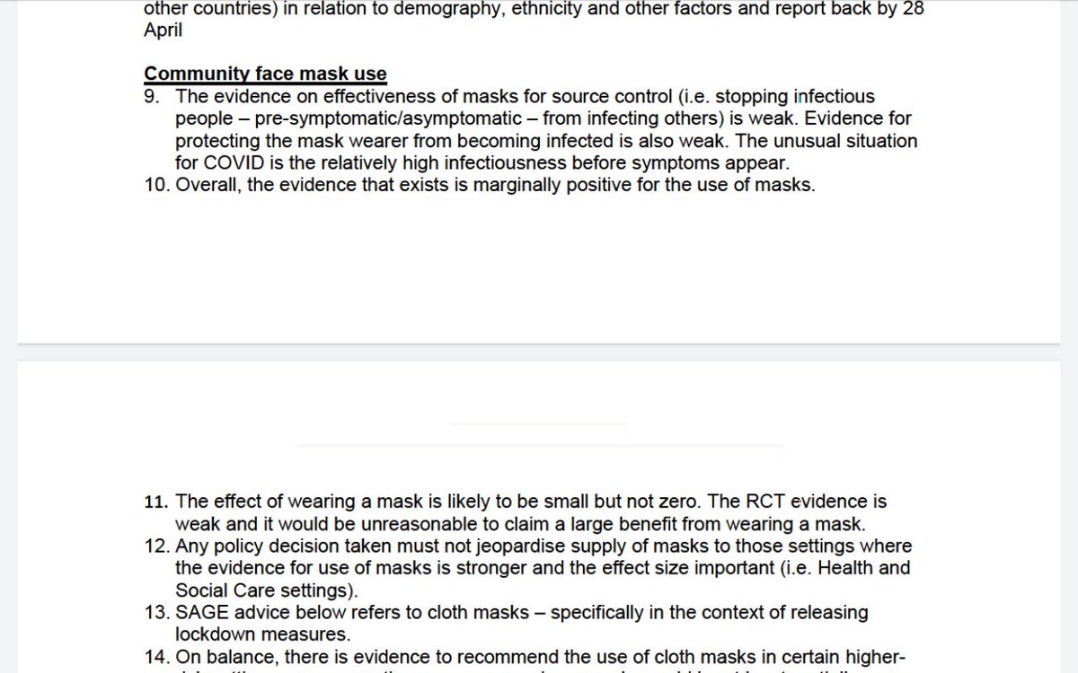 21.04.2020Face mask evidence is weak but advise to wear them anywayVaccine immunity will differ from natural immunity