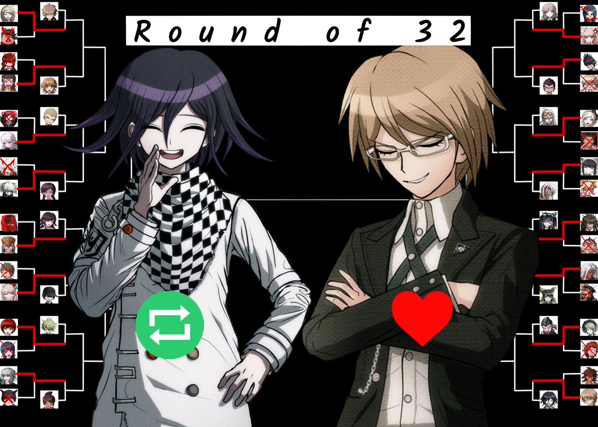 Welcome to the last match of the round of 32!

Today we're having:

Kokichi Oma- The Ultimate Supreme Leader

vs.

Byakuya Togami- The Ultimate Affluent Progeny