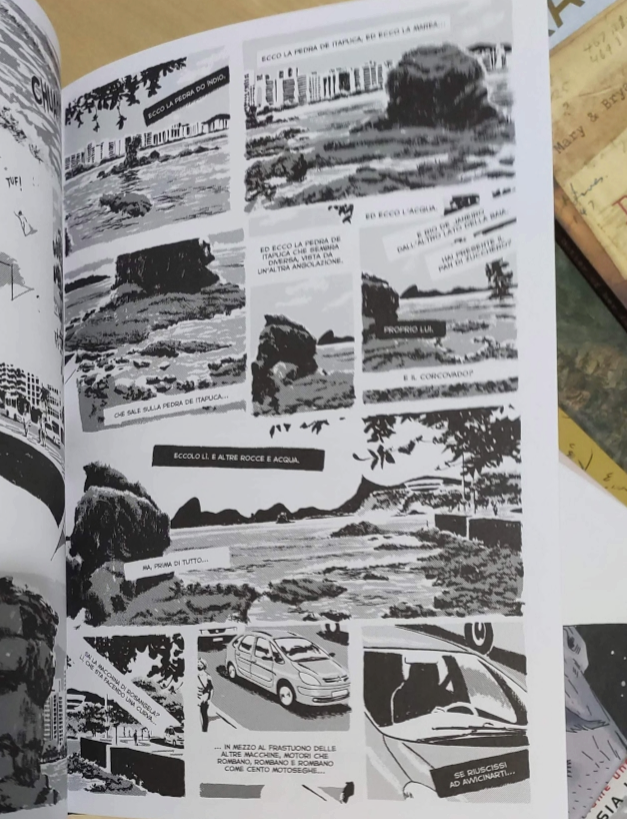 Marchello Quintnilha ブラジル人漫画家
あー南米のこんな人、いるなぁ。。じんわり、汗かいた感じのおばさんとか。

部屋のを俯瞰して見た描き方とか、風景描写が個人的につぼ。

2016年グラフィックノベルのTungstenoがアングレームで受賞 