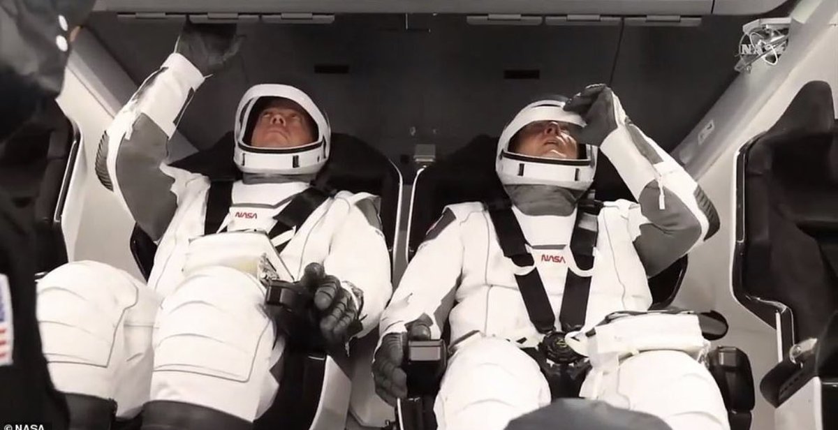 piersmorgan's tweet image. The whole world is currently cheering on two blokes who are not social distancing. #BobAndDoug