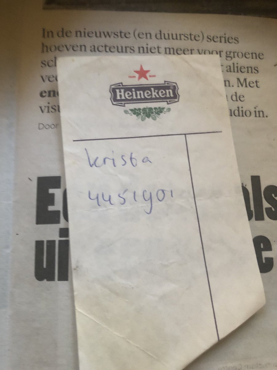 Ik ben foto’s etc aan het opruimen en nu denk ik alleen maar wie is Krista?