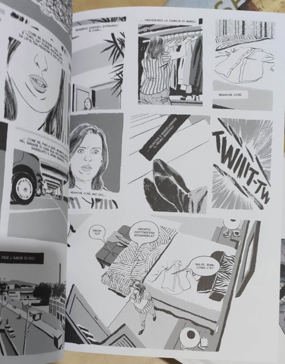 Marchello Quintnilha ブラジル人漫画家
あー南米のこんな人、いるなぁ。。じんわり、汗かいた感じのおばさんとか。

部屋のを俯瞰して見た描き方とか、風景描写が個人的につぼ。

2016年グラフィックノベルのTungstenoがアングレームで受賞 