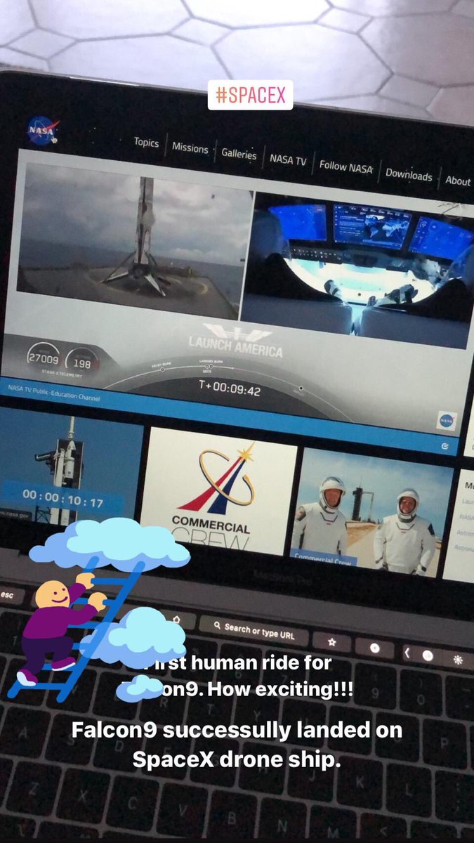 When we can’t freely travel intra countries but we can reach the orbit 😁 #covid #nasa #spacex <a href="/elonmusk/">Elon Musk</a>